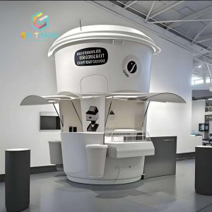 Kiot Bán Cafe Trà Sữa hình chiếc ly độc đáo | Mẫu 09