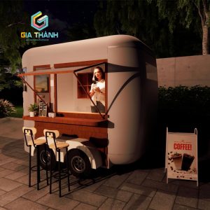 Kiot Bán Cafe, Trà Sữa đẹp hình chiếc xe Mẫu 06