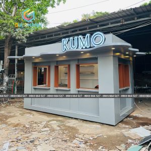 Kiot Bán Cafe, Trà Sữa Lưu Động Đẹp, Sang Trọng Mẫu 31