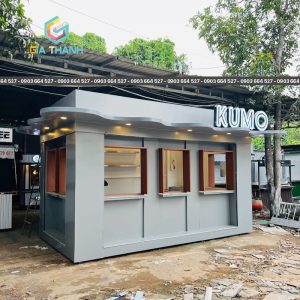Kiot Bán Cafe, Trà Sữa Lưu Động Đẹp, Sang Trọng Mẫu 31