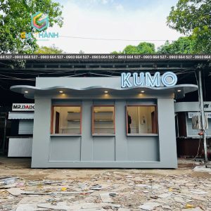 Kiot Bán Cafe, Trà Sữa Lưu Động Đẹp, Sang Trọng Mẫu 31
