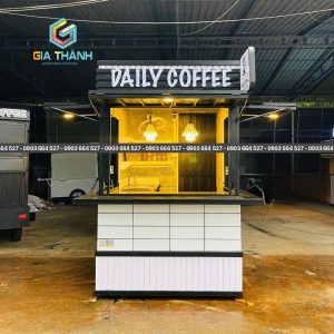 Mẫu Kiot Bán Cafe Trà Sữa Mini siêu tiện lợi | Mẫu 04