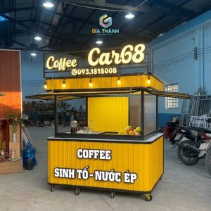 Kiot Bán Cafe, Trà Sữa Giá Rẻ chất liệu Tôn | Mẫu 39