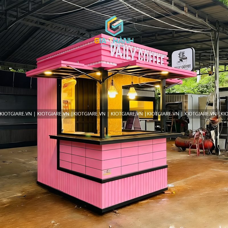 MẪU XE BÁN HÀNG MÀU HỒNG 05