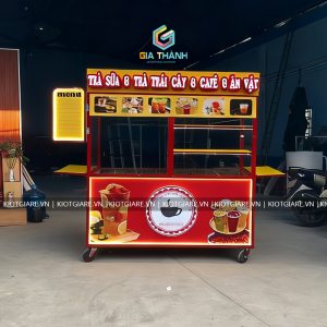 Xe bán Trà Trái Cây, Đồ Ăn Vặt mẫu 04